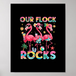 Affiche Notre troupeau en folie aux flamants roses vacance