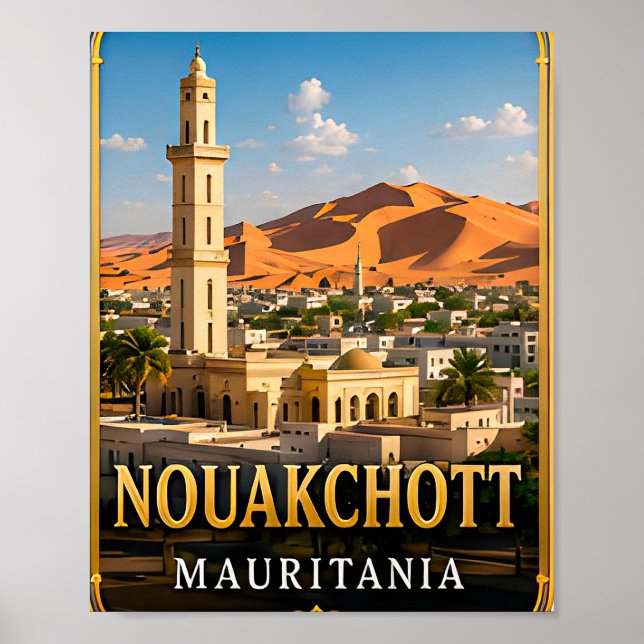 Affiche Nouakchott Côte Désertique et Esprit Saharien (Devant)