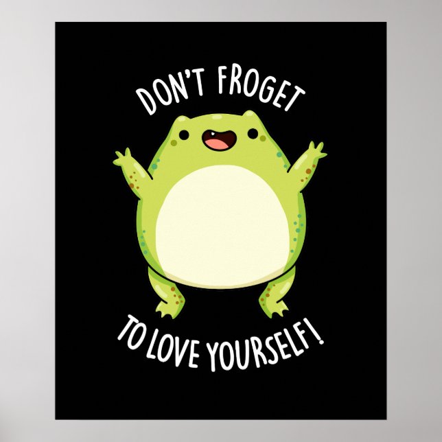 Affiche N'oublie pas de t'aimer Frog Pun Dark BG (Devant)