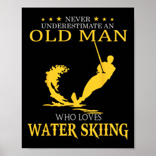 Affiche N'oubliez jamais le vieil homme qui aime le ski na
