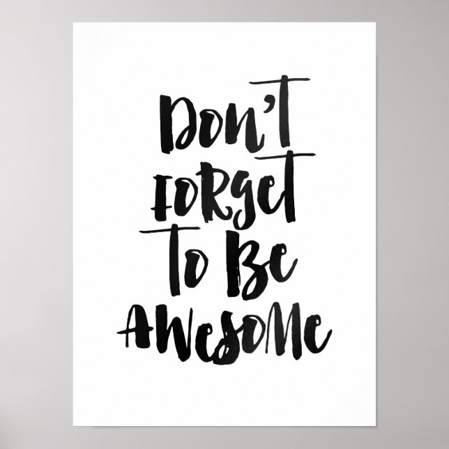 Affiche N'oubliez pas d'être génial (Devant)