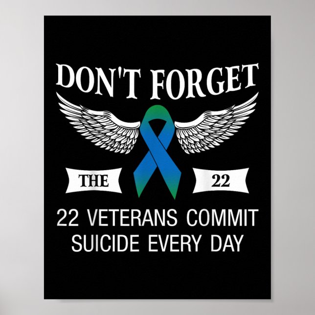 Affiche N'Oubliez Pas La Sensibilisation Au Suicide Des 22 (Devant)