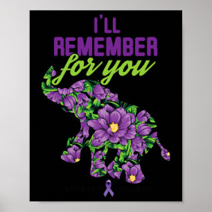 Affiche N'oubliez pas pour vous Alzheimer Heimerheimer Sen