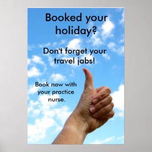 Affiche : N'oubliez pas vos coups de voyage