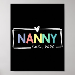 Affiche Nounou Est 2026 Promue Grand-mère 2026 Pour Grand-