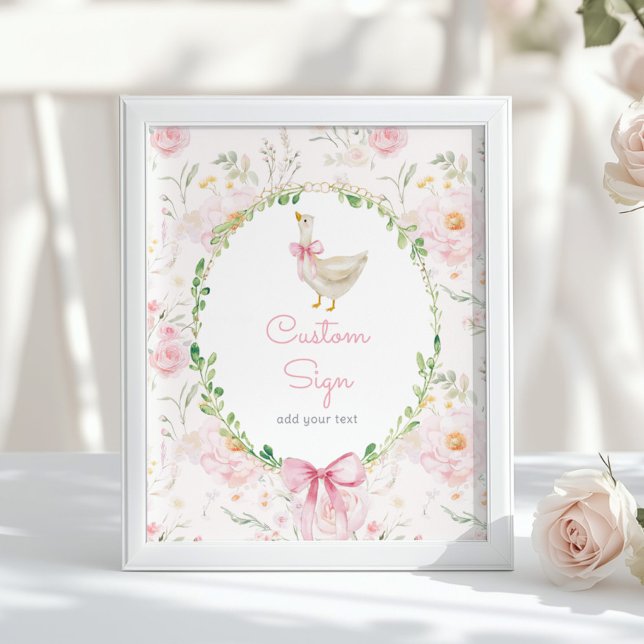 Affiche Nounou Silly Blush Rose personnalisé (Créateur téléchargé)