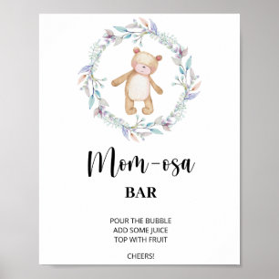 Affiche Nounours \ Bar Mosa-Maman