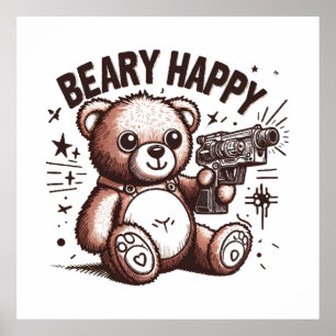 Affiche Nounours Beary Happy