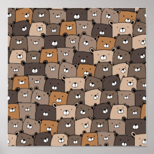 Affiche Nounours de Kawaii