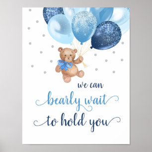 Affiche Nounours en Peluche que nous pouvons à peine atten