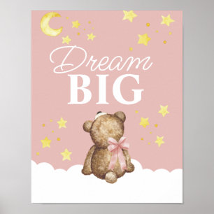 Affiche Nounours et Étoiles Grande Ourse en Peluche pour F