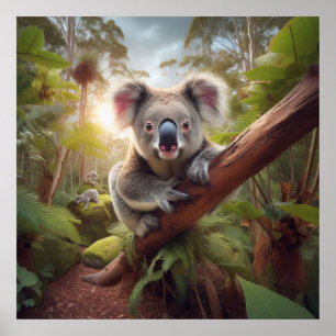 Affiche Nounours Koala Mignon