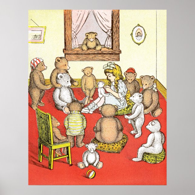 Affiche Nounours se réunissent autour (Devant)