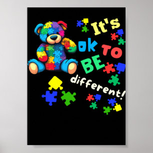 Affiche Nounours Teddy Bear Acceptation Sensibilisation Au