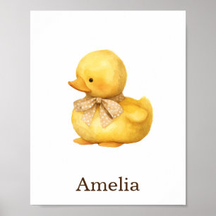 Affiche Nourrisson Décor Jouet Animal Canard Genre Neutre