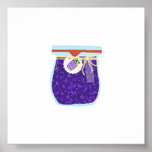 Affiche Nourriture de canne - Confiture de Blackberry