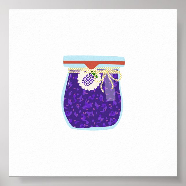 Affiche Nourriture de canne - Confiture de Blackberry (Devant)