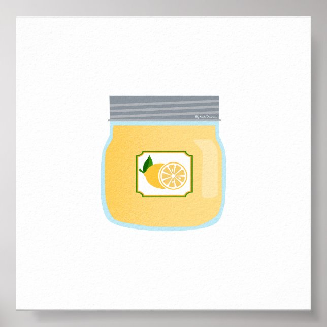 Affiche Nourriture de canne - Curd de citron (Devant)