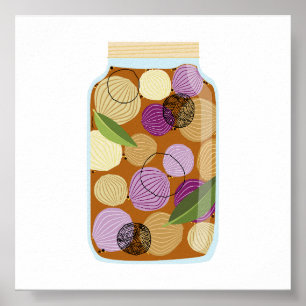 Affiche Nourriture de canne - Oignons cuits