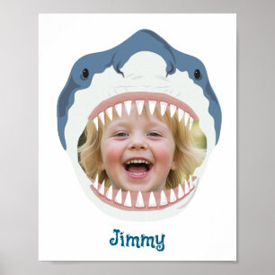 Affiche Nourriture de requin Votre photo mangée par des re