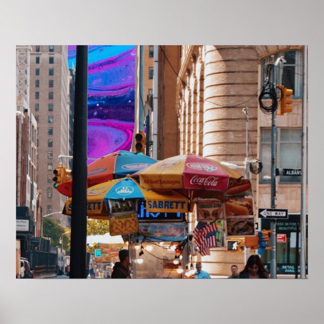 Affiche nourriture de rue (Devant)