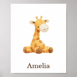 Affiche Nourriture Décor Toy Animal Giraffe Genre Neutre