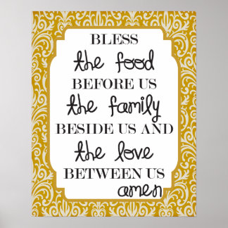 Affiche Nourriture, Famille, Amour...Amen