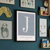 Nourriture minimaliste moderne Monogramme de bébé