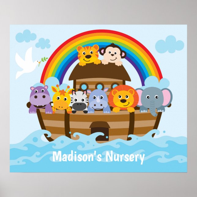 Affiche Nourriture personnalisée de Noah's Ark Baby's (Devant)