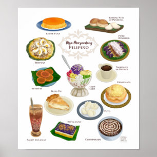 Affiche Nourriture philippine / Meryenda / Desserts