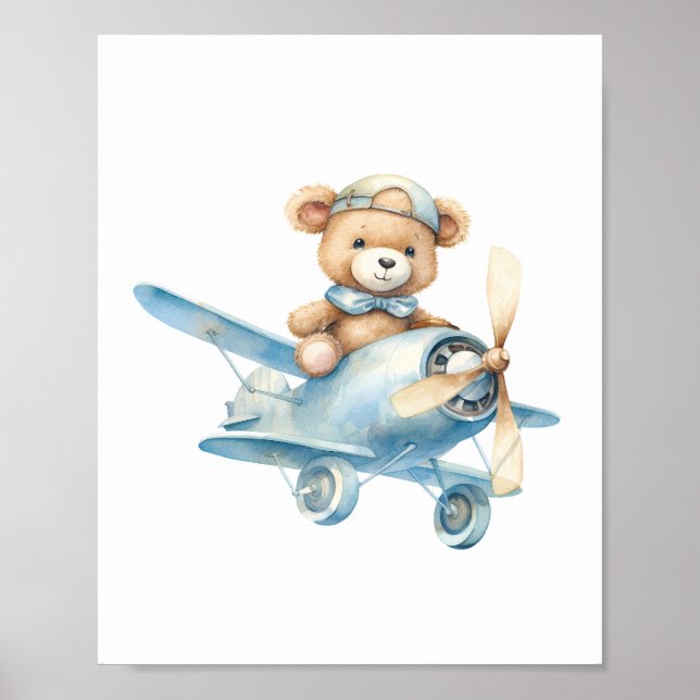 Affiche Nourriture pour Baby shower de l'ours en peluche m (Devant)