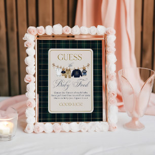 Affiche Nourriture pour bébé Guess Luxsary Ours à Carreaux