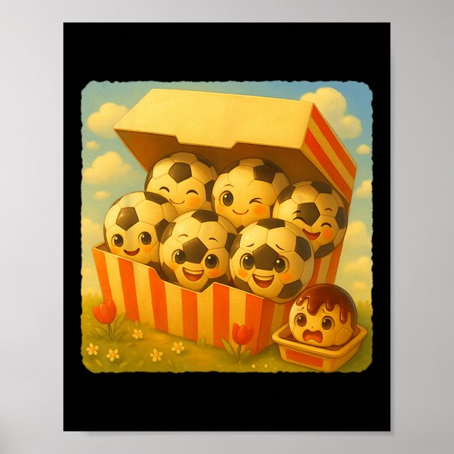 Affiche Nourriture rapide de soccer Ll Chicken Nuggets Mig (Devant)