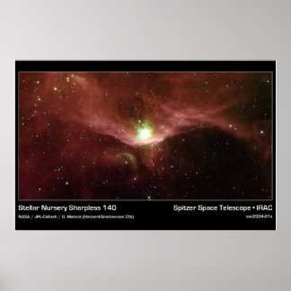 Affiche Nourriture Stellaire Sharpless 140 - Télescope Spi