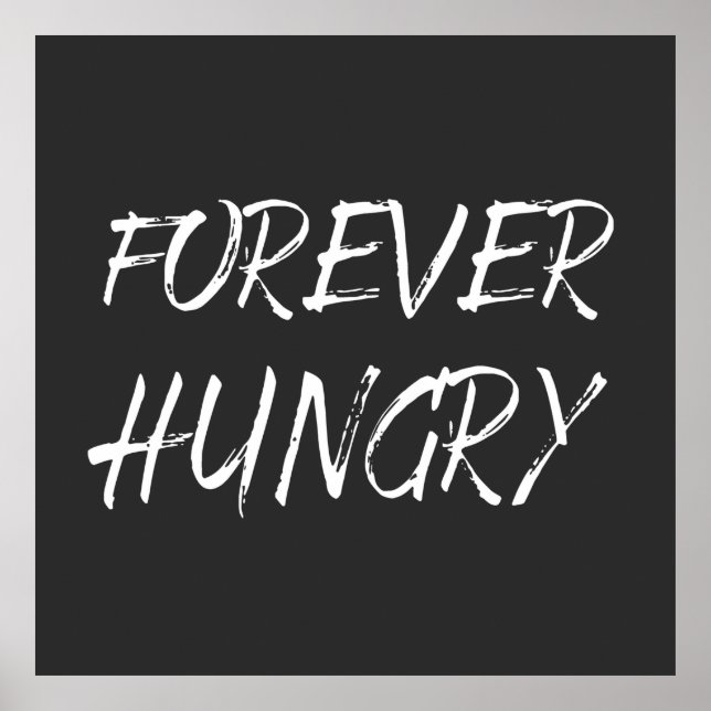 Affiche nourriture toujours faim gaspiller (Devant)