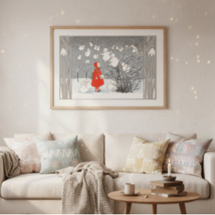 Affiche Nourriture vintage des enfants et des anges