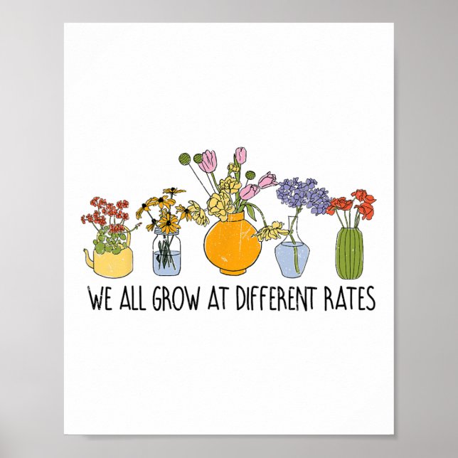 Affiche Nous Augmentons Tous À Différents Taux Enseignant  (Devant)