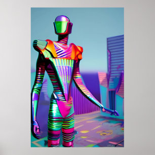 Affiche Nous avons besoin d'un robot de science-fiction le