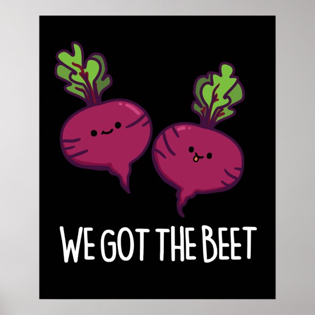 Affiche Nous Avons La Beet Funny Vegetable Pun (Devant)