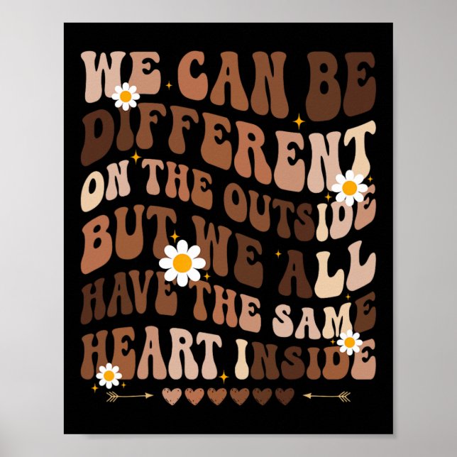 Affiche Nous Avons Le Même Coeur À L'Intérieur Du Mois De  (Devant)