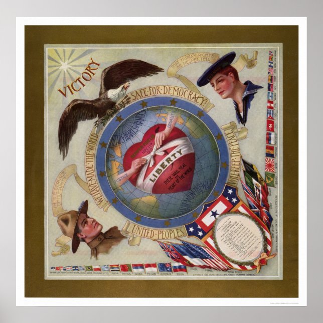 Affiche Nous avons rendu le monde sûr pour la démocratie (Devant)