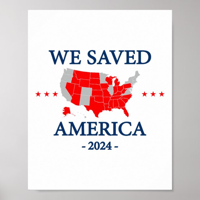 Affiche Nous avons sauvé l'Amérique 2024 (Devant)