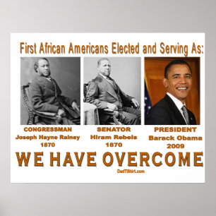 Affiche Nous avons surmonté Obama historique ... - Customi