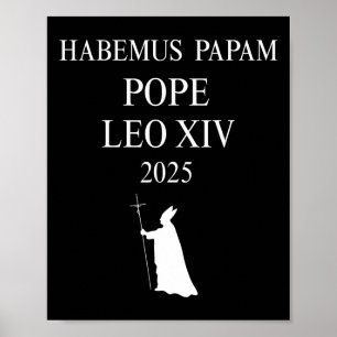 Affiche Nous Avons Un Pape Habemus Papam 2025 Dieu Béni Pa