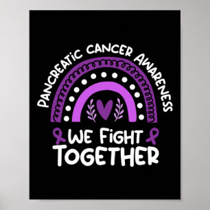 Affiche Nous combattons ensemble Sensibilisation au cancer