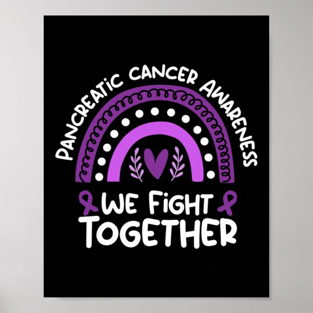 Affiche Nous combattons ensemble Sensibilisation au cancer (Devant)