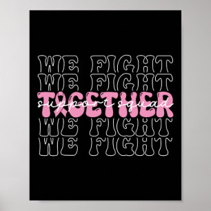 Affiche Nous combattons ensemble Soutien à la sensibilisat