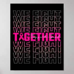Affiche Nous combattons ensemble Soutien à la sensibilisat