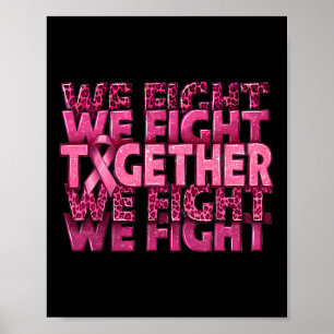 Affiche Nous combattons ensemble Soutien à la sensibilisat