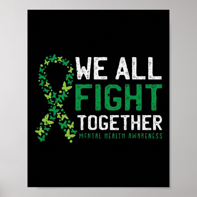 Affiche Nous combattons tous ensemble Gree de sensibilisat (Devant)